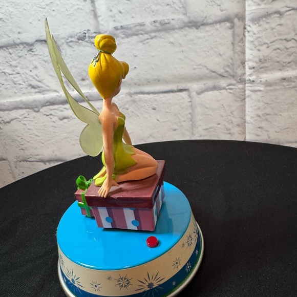 Vintage Tinker Bell Cake Topper with Lime Green Dress and Blue Accents - Picture 4 of 5